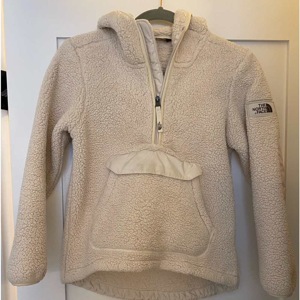 North Face girls fleece pull over sz 10/12